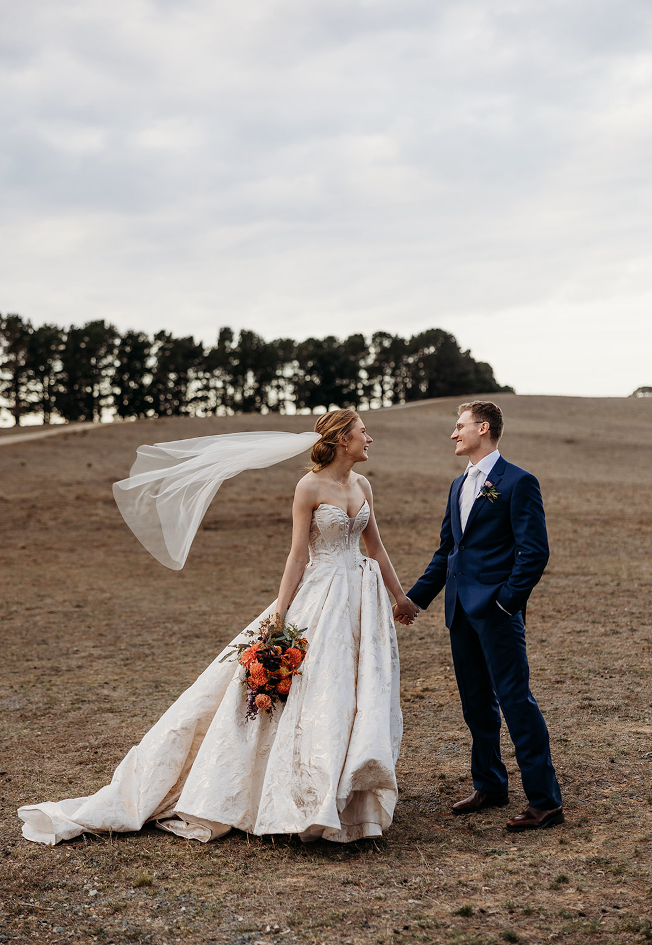 Petrichor Farm Gundaroo NSW Wedding Venue. Bride & Groom captured by Acacia and Grace Photography